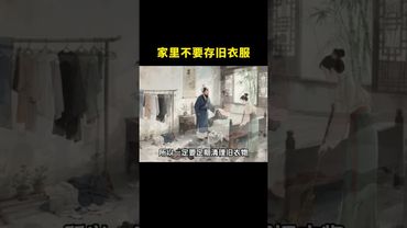 《老祖宗的智慧》家裡不要再存舊衣服了！#正能量  #玄學 #國學文化 #老祖宗的智慧 #運勢 #文傳承化 #民間傳說 #風水 #舊衣服 #斷舍離