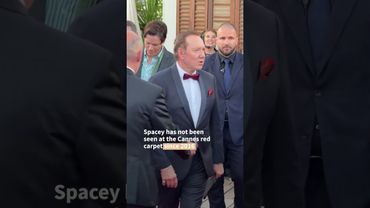 Kevin Spacey receives charity prize at Cannes | AFP #shorts