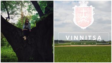 Наташа лазает по деревьям | Винница часть 2