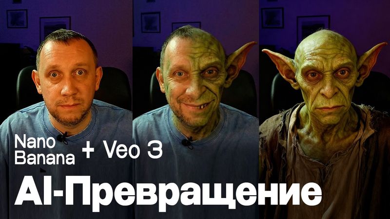 AI-Трансформация СЕБЯ | НОВЫЙ СПОСОБ| Nano Banana + Veo 3