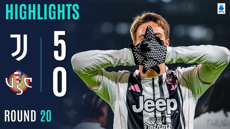 JUVENTUS-CREMONESE 5-0 | HIGHLIGHTS | Juve Score Five to Move Up to Third | SERIE A 2025/26