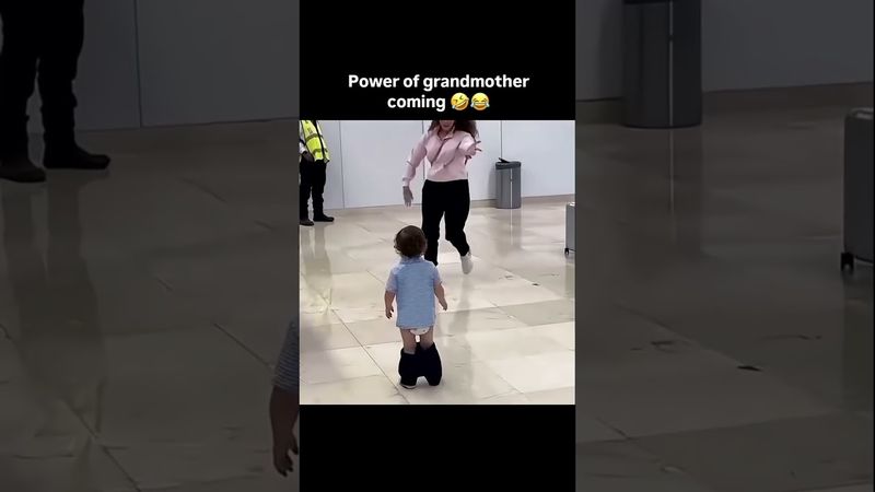 Power of grandmother coming 😂 #funny #cutebaby