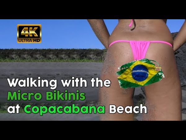 🇧🇷 beautiful girls with Micro Bikinis at Rio de Janeiro 🇧🇷 | Chill Music #VR #4K #video4k