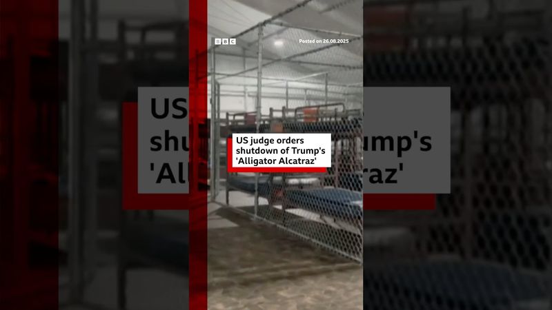 A US judge has ordered the shutdown of Donald Trump’s ‘Alligator Alcatraz’ detention centre #BBCNews
