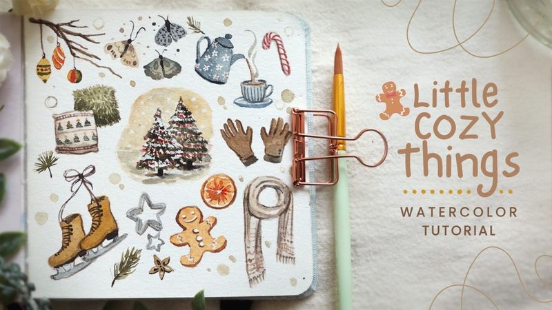 Little Cozy Things: Watercolor Doodle 🌲