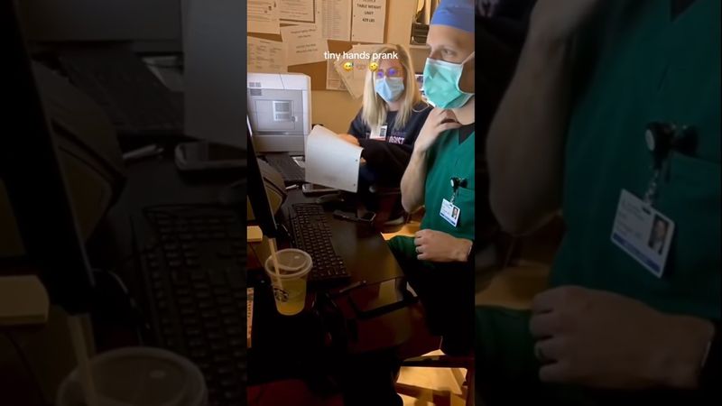 Tiny Hands Prank 😂 #funny