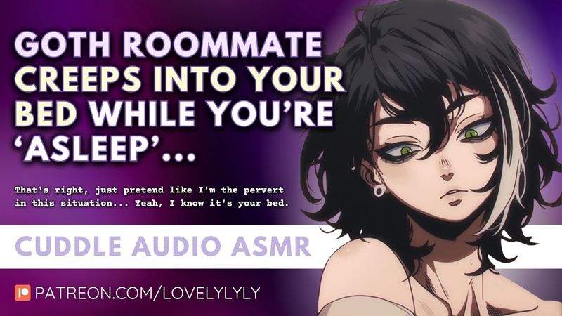ASMR | Goth Roommate Creeps Into Your Bed 😈💤 F4A, Gentle Whispers & Sleep Aid