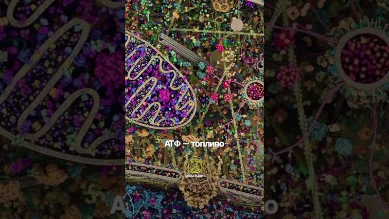 Самое детализированное изображение человеческой клетки #клетка #анатомия #физиология