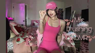 Mic Brushing ASMR (Hand Sounds, Mouth Sounds, w/ other Random Triggers)