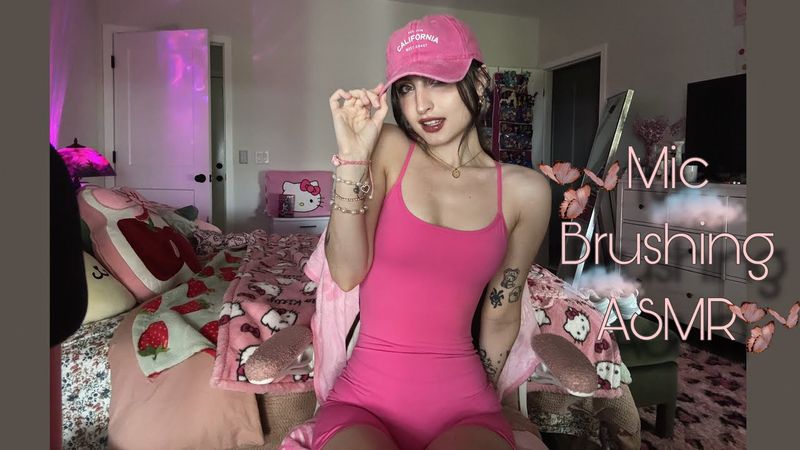 Mic Brushing ASMR (Hand Sounds, Mouth Sounds, w/ other Random Triggers)