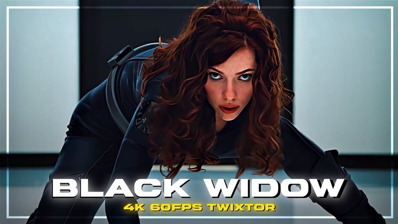Black Widow 4K Scene Pack || 4K 60fps Twixtor || Iron Man 2 || Black Widow