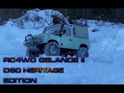RC4WD GELANDE 2 D90 on snowy mountain trail