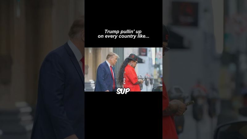 Trump is pullin' up on foo’s 🇺🇸 #shorts #trump