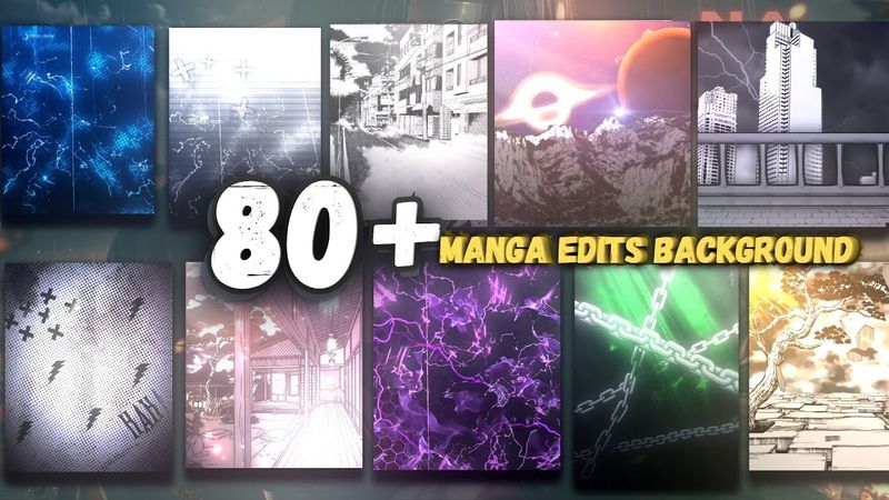 80+ Best Free Overlay Package For Edits Manga/Anime | Alight Motion Background Pack For Editing  !!