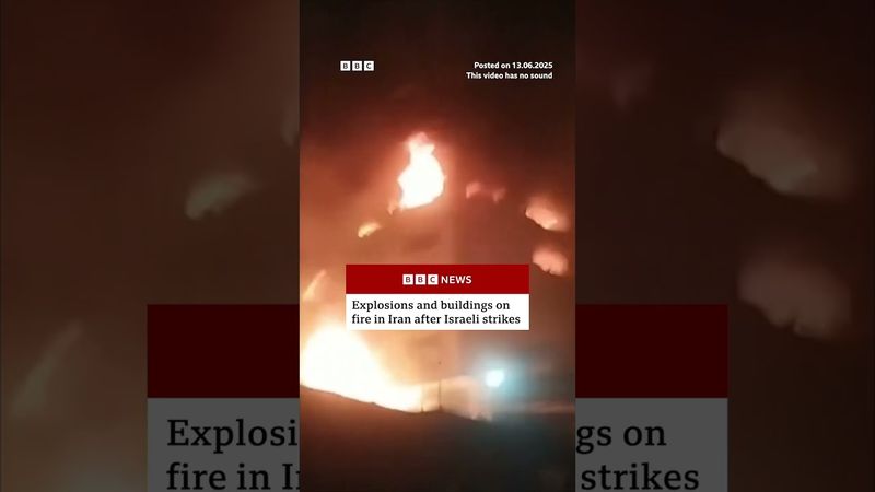 Explosions in Iran after Israeli strikes. #Israel #Iran #BBCNews