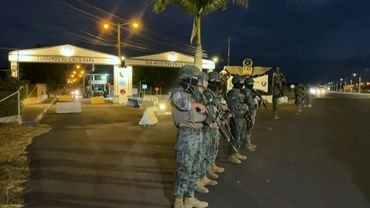 Images of air base where Ecuador's top fugitive 'Fito' has been transferred after capture | AFP