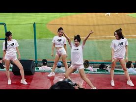 김정원 치어리더 솔로로 시작하는 KT 위즈 공연