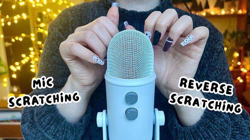 ASMR Mic Scratching & Reverse Mic Scratching for Sleep (No Talking)