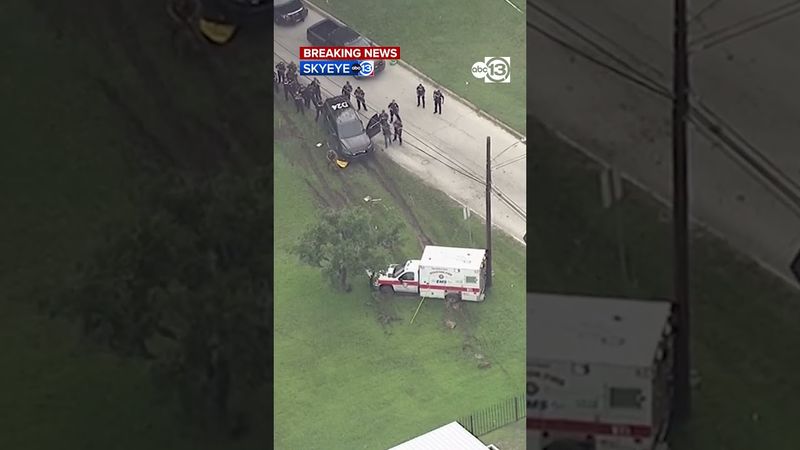 Stolen ambulance crashes in SE Houston