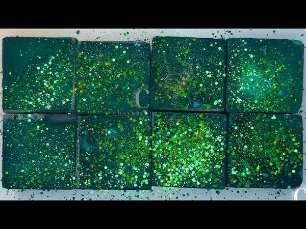 ASMR | 💚 DYED BLOCKS 💚| ODDLY SATISFYING | RELAXATION | ANXIETY RELIEF