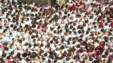 Thousands cram together in Spain's Pamplona for San Fermin festivital | AFP