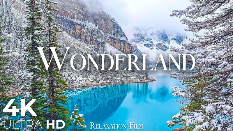 Wonderland 4K - Scenic Relaxation Film with Peaceful Relaxing Music and Winter Nature Video Ultra HD