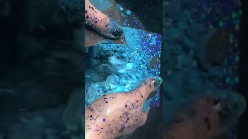 Glittery Blue Dyed Freshies ✨💙