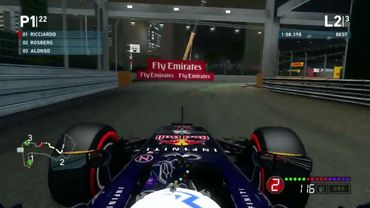 F1 2014 | Gameplay - Daniel Ricciardo (Singapore GP)