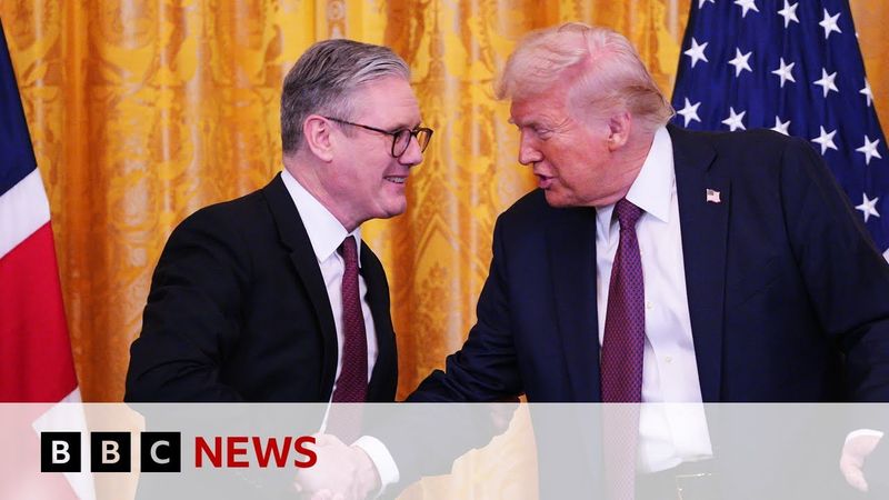 UK temporarily spared from Donald Trump's 50% steel tariffs | BBC News