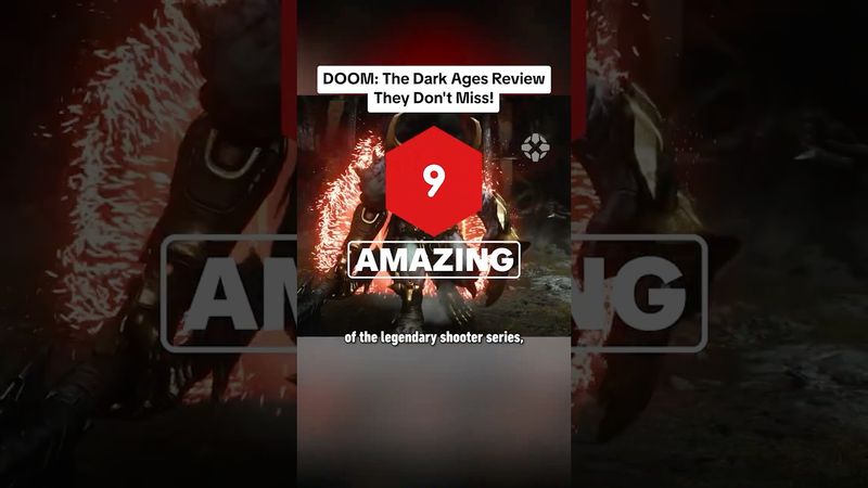 We gave Doom: The Dark Ages a 9 out of 10 on IGN, which means “AMAZING” #doom #ign #review #gaming