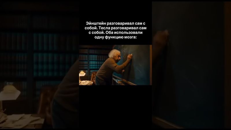 Эйнштейн разговаривал сам с собой. Тесла разговаривал сам с собой.  использовали одну функцию мозга: