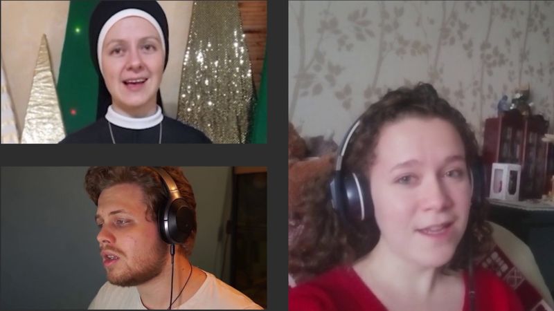 Рождественский музыкальный флешмоб