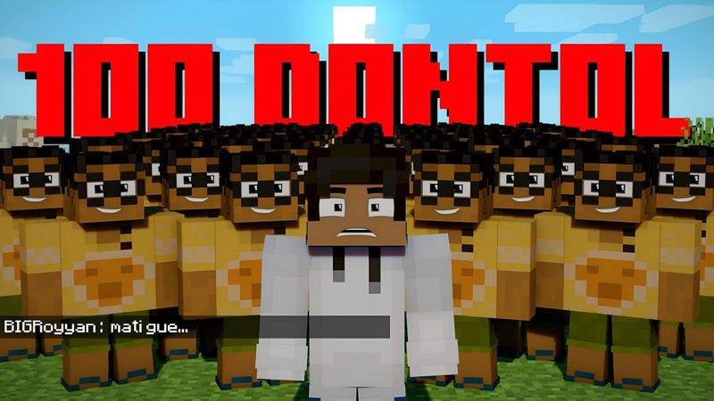 Aku Diburu 100 DONTOL BEBAN Di Minecraft!!