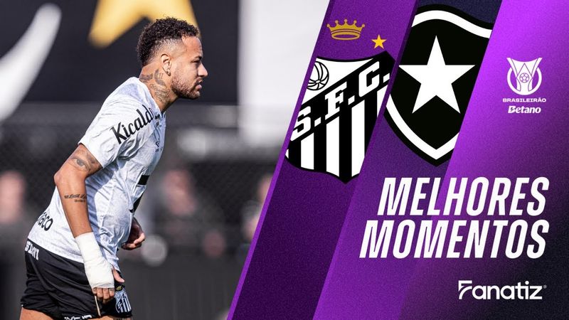 Santos 0x1 Botafogo | Melhores Momentos | #Brasileirão2025