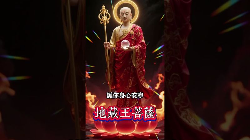 鬼月不用怕！地藏王菩薩替你消業解冤，保平安又招財！生肖 #運勢 #玄學 #風水 #孟蘭節