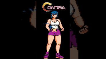 Contra Gender Swap Vs. Original #shorts #contra #girlpower #genderequality #videogame #fangame