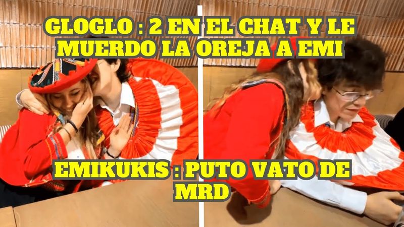 GLOGLO LE MUERDE LA OREJA A EMI Y ELLA SE LO DEVUELVE