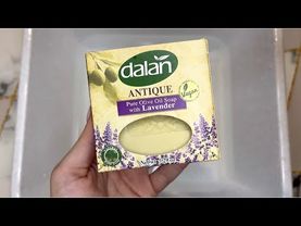 ASMR 🌾🫒Dalan soap with olive oil and lavender | АСМР 🌾🫒Мыление мыла Dalan с оливкой и лавандой