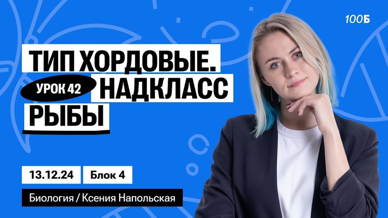 Тип Хордовые. Надкласс Рыбы | Биофак 2025 | Урок 42