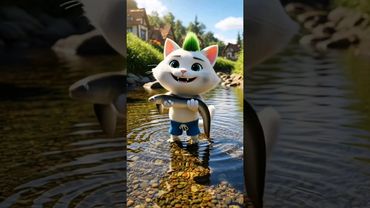 Cat Wants To Make Eel His Pet #cat #cutecat #cats #catlovers #funny #shorts