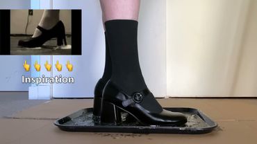 Heeled Mary Janes sticking to Gorilla glue that gets gradually stickier