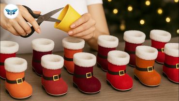 Just Like Real Ones!🎅WonderfulSanta Boots from Socks🧦Christmas Home Decor DIY🎄