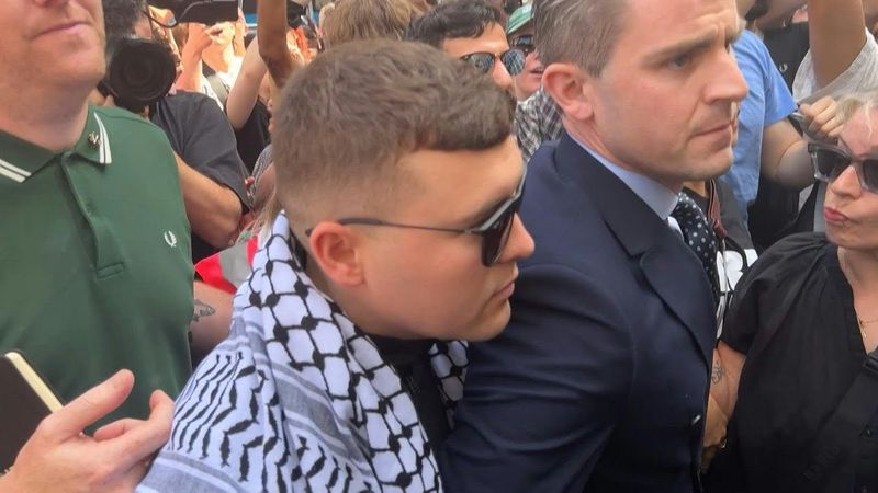 Kneecap rappers arrive at London court over Hezbollah flag terror charge | AFP