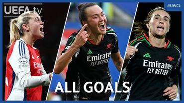 All ARSENAL 2024/25 GOALS to reach the #UWCL Final ⚽ | Russo, Foord, Caldentey...