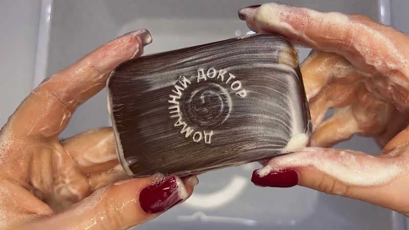 ASMR 🪵TAR SOAP | АСМР 🪵Мыление Дегтярного мыла