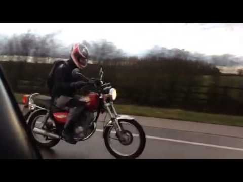 Suzuki GN 125 on the road