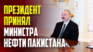 Президент Азербайджана Ильхам Алиев принял министра нефти Пакистана
