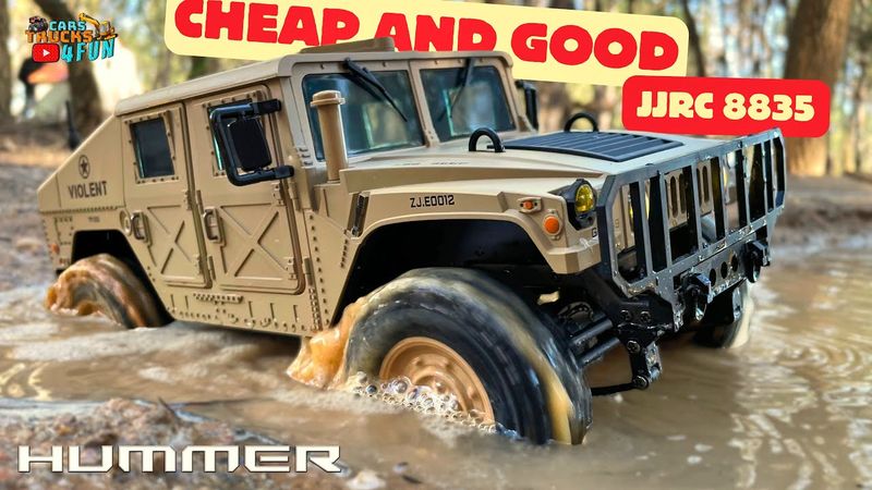 Um caminhão militar Hummer JJRC C8835 BARATO e BOM | Unboxing e Primeiro Teste @CarsTrucks4Fun