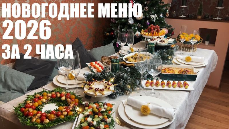 НОВОГОДНЕЕ МЕНЮ за 2 ЧАСА: 9 блюд на Новогодний стол даже если вы устали