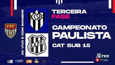 CAMPEONATO PAULISTA - 3º FASE - SÃO BERNARDO X PONTE PRETA - SUB 15 - AO VIVO